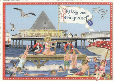 Uimareita, Heringsdorf (Tausendschön-kortti)