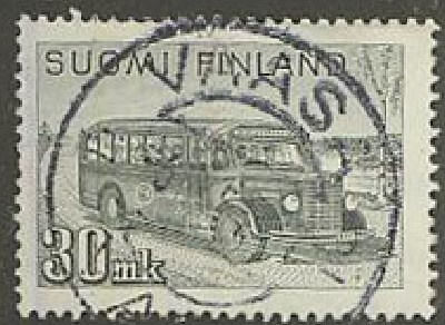 1947 30mk postiauto lähes loisto VAASA