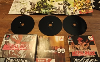Ps1 metal gear solid (3 manuaalia/vihkosta)