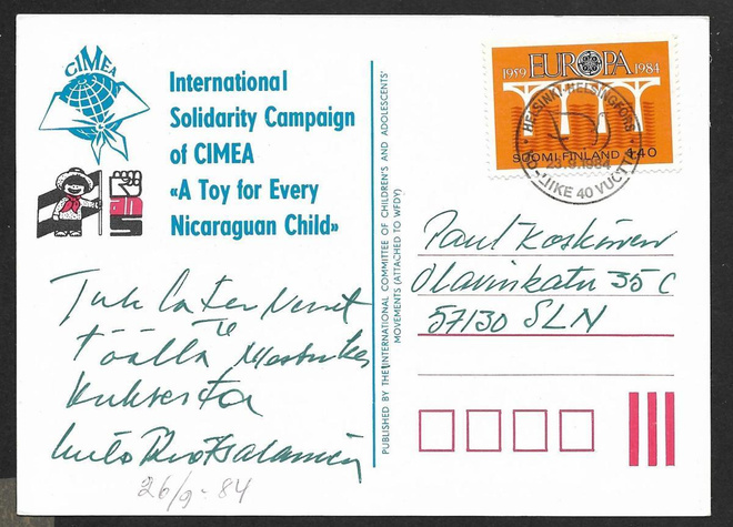 Helsinki - KD-liike 40v 23.9.1984