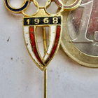 VANHA Merkki Olympia 1968 Grenoble Puola Poland NOC - pikkukuva 1