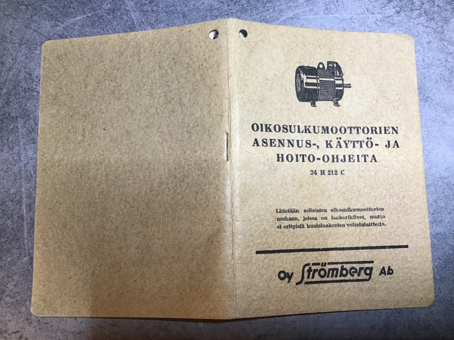 Oikosulkumoottorien asennus-, käyttö- ja hoito-ohjeita