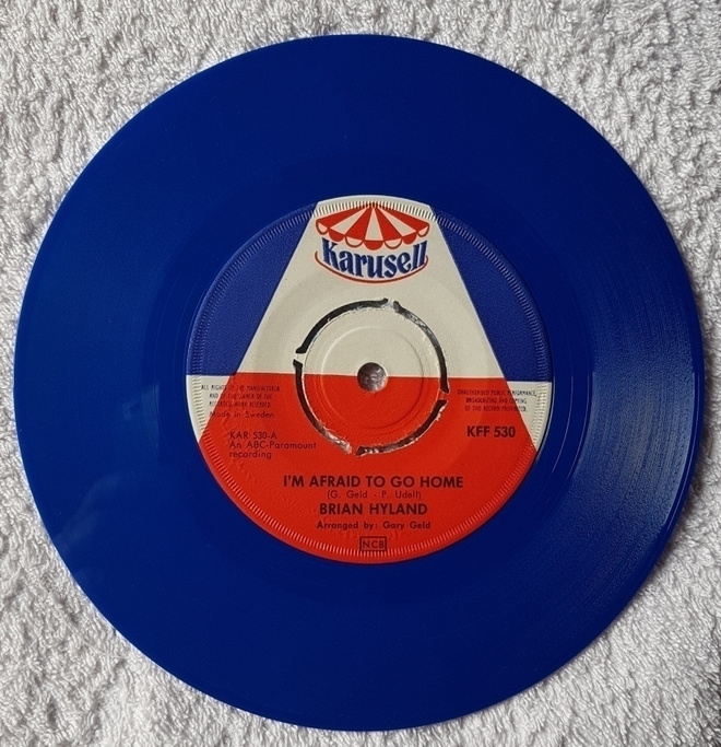 Brian Hyland  – I'm Afraid To Go Home 7" Single 1963