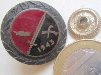 VANHA Ruuvimerkki Rähinäremmimerkki 2.Div 1943