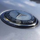 Mercedes-Benz lätkämerkki pystytähden tilalle, Kromi-sinin - pikkukuva 1
