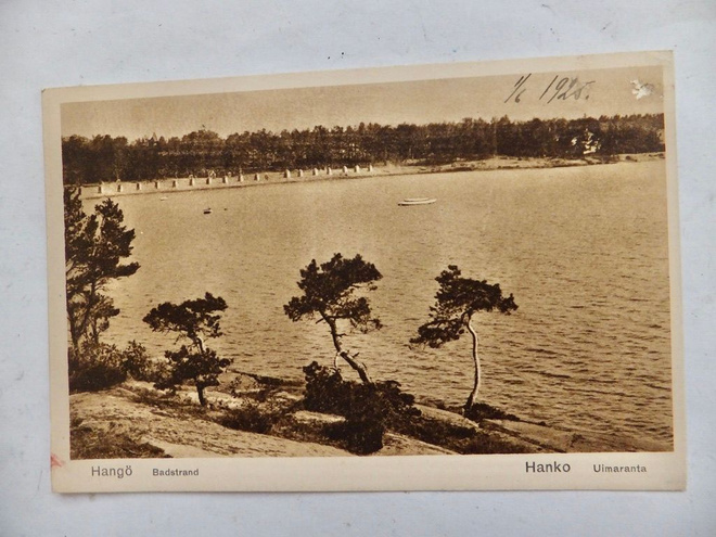 VANHA Postikortti Hanko 1925