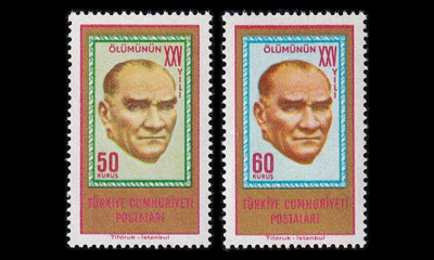 Turkki 1894-5 ** Kemal Atatürkin kuoleman 25v (1963)