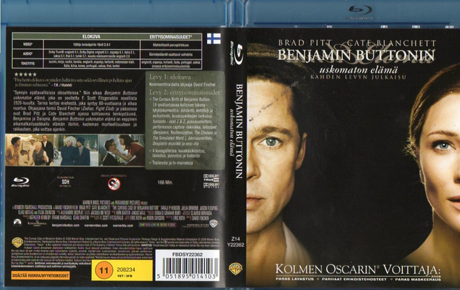 Benjamin Buttonin Uskomaton Elämä	(36 105)	k	-FI-	BLU-RAY	su
