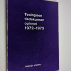 Teologisen tiedekunnan opinnot 1972-1973 - pikkukuva 1
