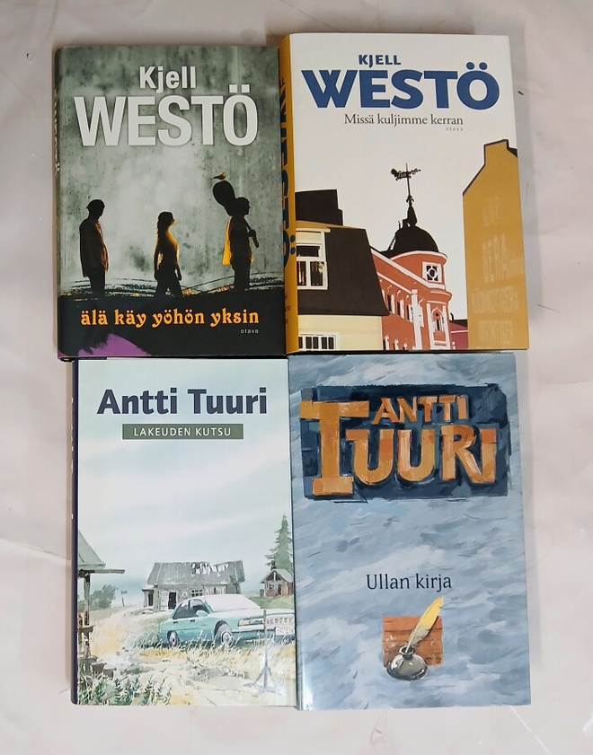 Kjell Westö ja Antti Tuuri kirjapaketti 4kpl