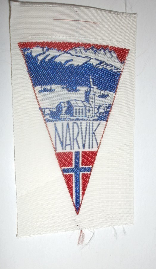 Narvik, vanha kangasmerkki / hihamerkki