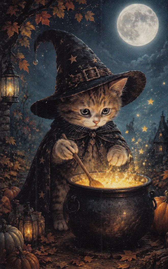 Halloween kissan taikapata