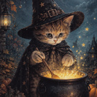 Halloween kissan taikapata - pikkukuva 1