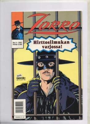 ZORRO n:o 3 1991 Hirttosilmukan varjossa.