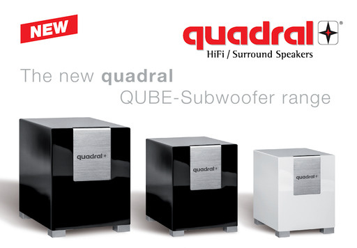 QUADRAL  QUBE 12" valkoinen tai musta aktiivi subi - paras