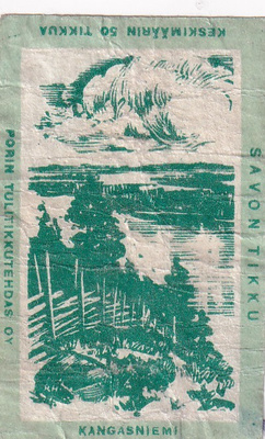 Etiketti, Kangasniemi, Savon  tikku ,  b476