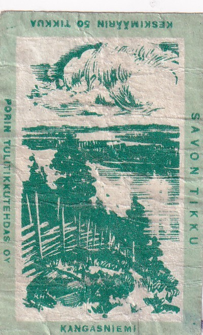 Etiketti, Kangasniemi, Savon  tikku ,  b476