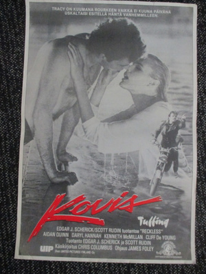 Kovis (James Foley, 1984) elokuvajuliste - Daryl Hannan