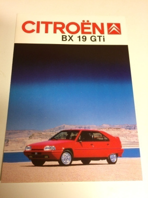 Citroen Bx 19 Gti 1/1987 esite