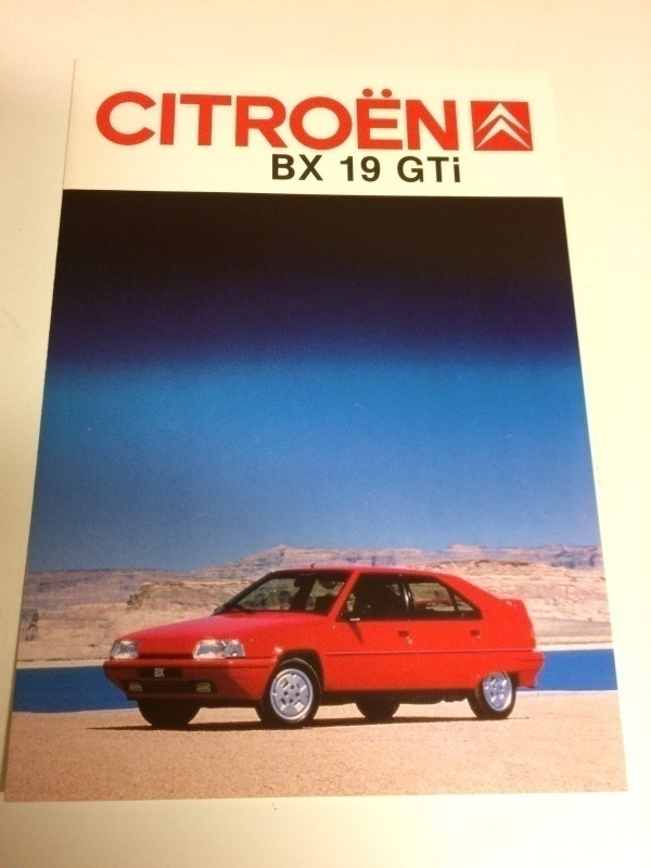 Citroen Bx 19 Gti 1/1987 esite