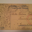 Helsinki - Kaisaniemi. Värikortti kulkenut 1916 sensuurileim - pikkukuva 2