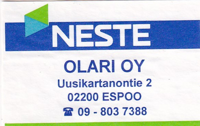 Espoo, Olari Oy , NESTE   s8/3