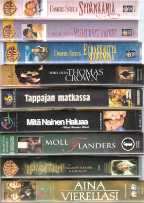 Vhs elokuvia 1e/kpl