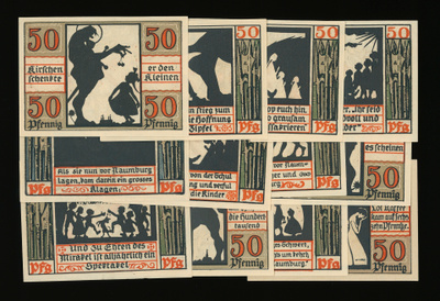 Saksa Notgeld 12 x 50Pfg, Naumburg an der Saale