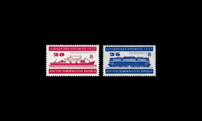 DDR 559-60 ** Leipzigin kevätmessut (1957)