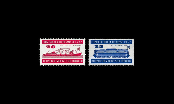 DDR 559-60 ** Leipzigin kevätmessut (1957)