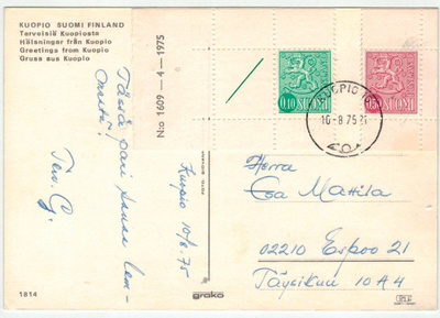 1975 AV 8 osalehti kortilla