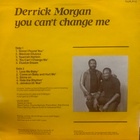 Derrick Morgan – You Can't Change Me - pikkukuva 2