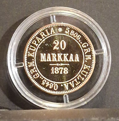 20mk - 1878 - Monetan replika kultaraha