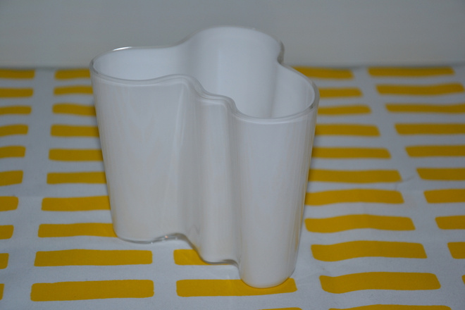 Iittala Aalto maljakko 95 mm valkoinen