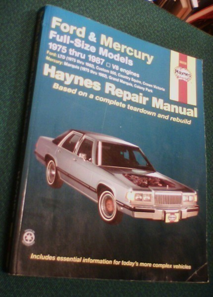 FORD & MERCURY Full-Size Models 1975-1987 V8 Korjauskirja