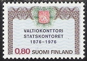 1976 Valtionkonttori 100 vuotta ** LaPe 777