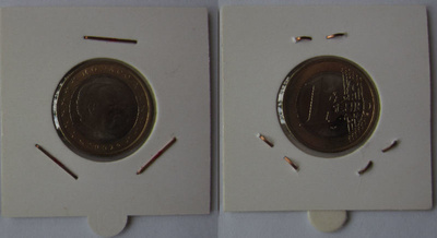 1€ Monaco 2002  [UNC] Kolikko taskussa.