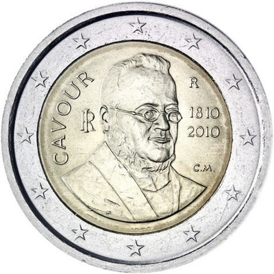 Italia 2010 2 € Cavour UNC