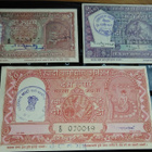 India Intia khadi village hundi 2 5 10 Rupees 1957-59 VF+ - pikkukuva 2
