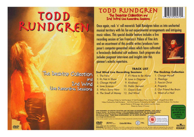 UUSI TODD RUNDGREN THE DESKTOP COLLECTION & 2nd WIND DVD