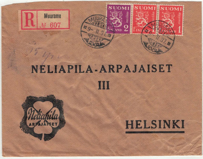 1937 kirjattu kirje MUURAME