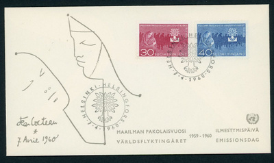 FDC 1960 Maailman pakolaisvuosi