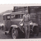 VANHA Valokuva UPEA Auto 1933 6 x 9 cm - pikkukuva 1