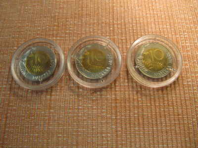 10 Markkaa 3 kpl 1995 "Joutsenkympit "