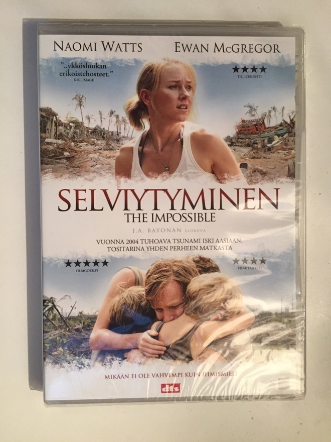 Selviytyminen (2012) Naomi Watts, Ewan McGregor (UUSI) OOP!