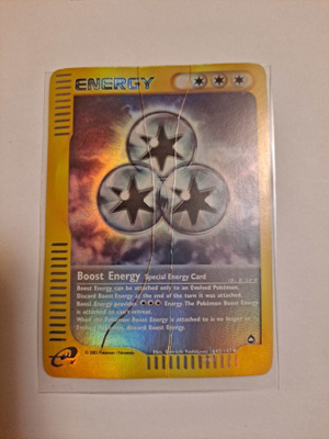 Boost Energy 145/147 Aquapolis reverse holographic card