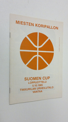 Miesten koripallon Suomen cup loppuottelu 5.10.1985 Tikku...