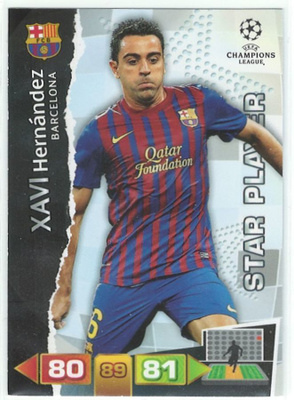 11-12 Adrenalyn Champions League Star Player Xavi