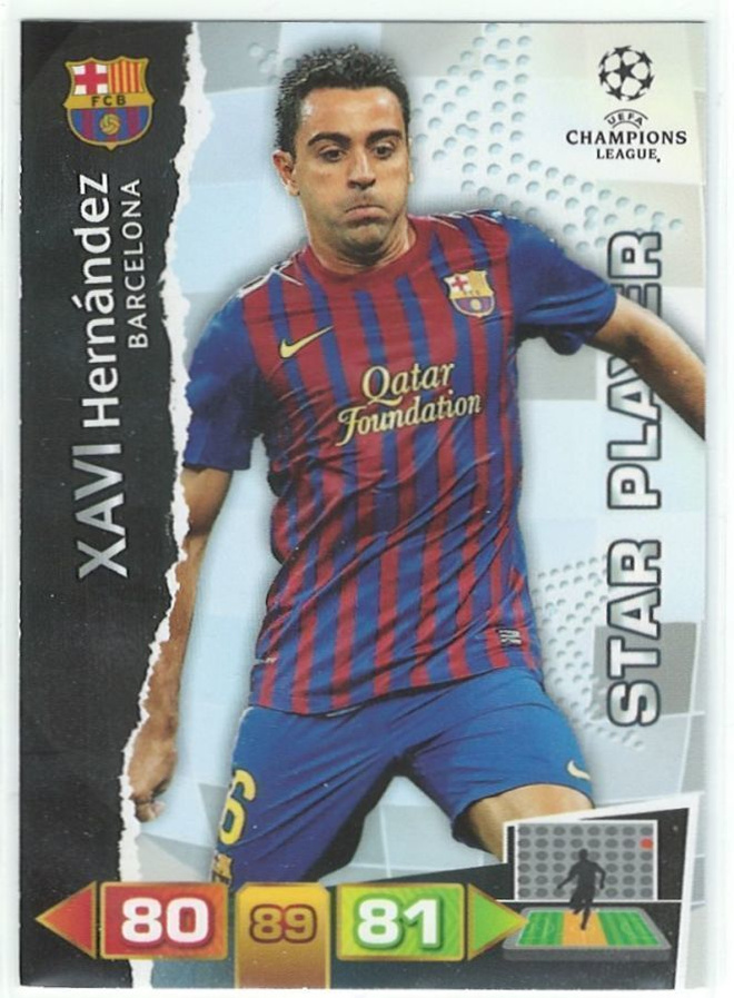 11-12 Adrenalyn Champions League Star Player Xavi