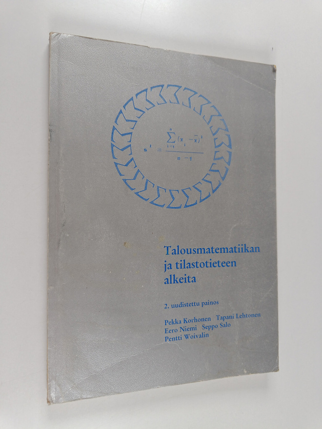 Talousmatematiikan ja tilastotieteen alkeita